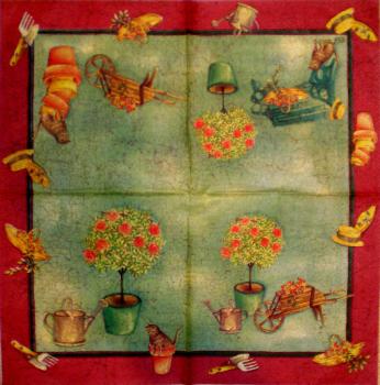 011 Garden - 3-ply (red) - Ihr